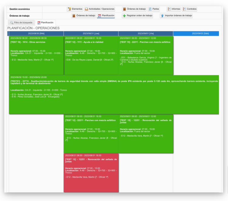 INFOSEG - Planificación